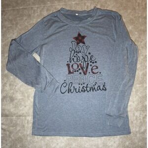 Girlie Girl Originals Womens Word Tree Long Sleeve Christmas T-Shirt